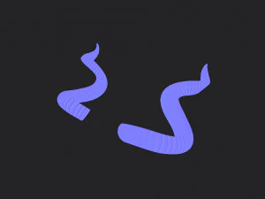 kudu horn 3D Model