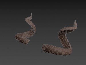 kudu horn 3D मॉडल