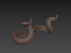 kudu horn 3D मॉडल