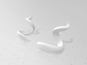 kudu horn 3D Model