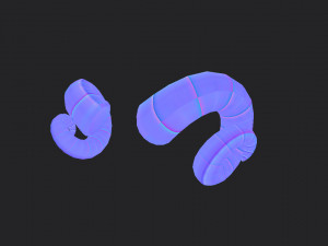 ram horn Modello 3D