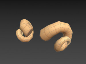 ram horn Modello 3D