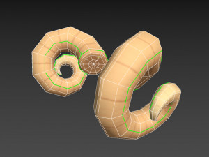 ram horn Modello 3D
