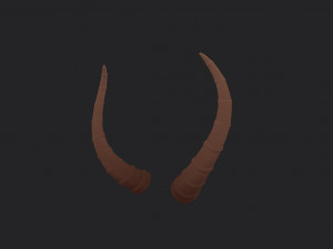 antelope horn Model 3D