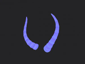 corne d'antilope Modèle 3D