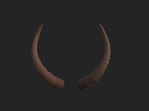 corne d'antilope Modèle 3D