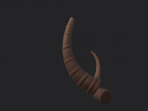 antelope horn Model 3D