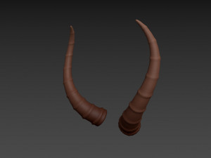 antelope horn Model 3D