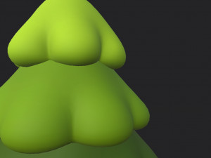cartoon pine tree 3D Model