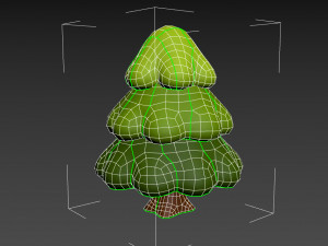 cartoon pine tree 3D Model