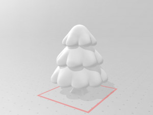 cartoon pine tree 3D Model