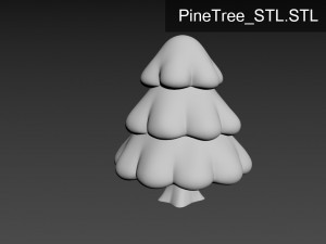 cartoon pine tree 3D Model