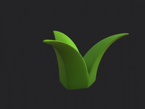 cartoon grass Modello 3D