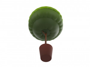 tree in pot Modèle 3D