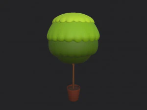 tree in pot 3D Model