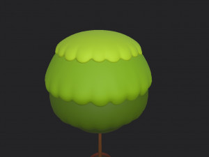 tree in pot Modèle 3D