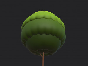 tree in pot Modèle 3D