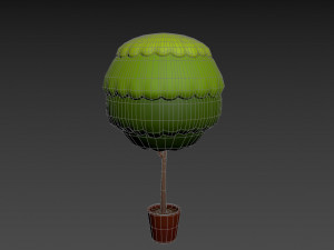 tree in pot Modèle 3D