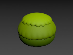 cartoon bush Modelo 3D