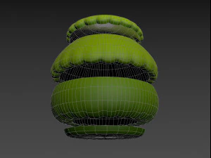 cartoon bush 3D Model