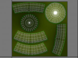 cartoon bush 3D Model