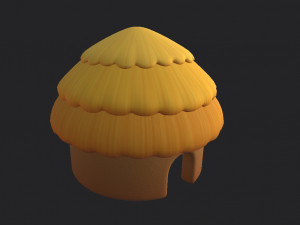 cartoon hut 3D Модель