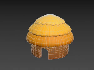 cartoon hut 3D Model