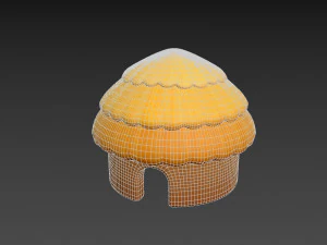 cartoon hut 3D Model