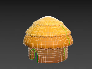 cartoon hut 3D Model