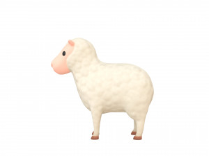 cartoon sheep 3D 모델