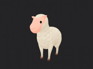 cartoon sheep 3D 모델