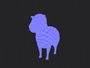 cartoon sheep 3D 모델