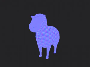 ovelha dos desenhos animados Modelo 3D