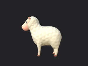 cartoon sheep 3D 모델