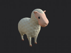 cartoon sheep 3D 모델