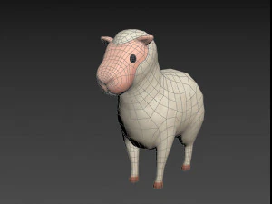 ovelha dos desenhos animados Modelo 3D