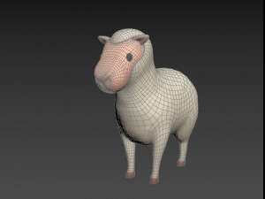 cartoon sheep 3D 모델