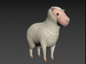 cartoon sheep 3D 모델