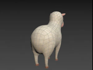ovelha dos desenhos animados Modelo 3D