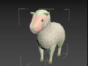 cartoon sheep 3D 모델