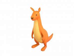 cartoon kangaroo 3D Модель
