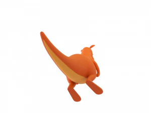 canguro de dibujos animados Modelo 3D
