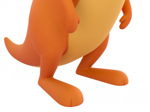 cartoon kangaroo 3D Model