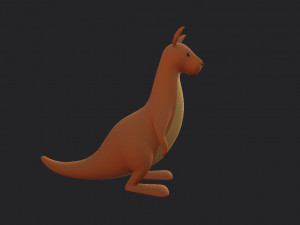 cartoon kangaroo 3D Model