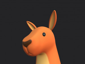 cartoon kangaroo 3D Model