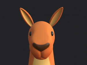 cartoon kangaroo 3D Model