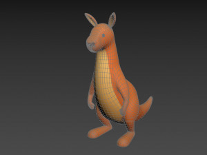 cartoon kangaroo 3D Model
