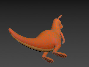 cartoon kangaroo 3D Model