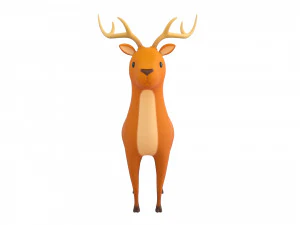 rysunkowy jeleń Model 3D