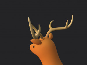 cartoon deer Modello 3D